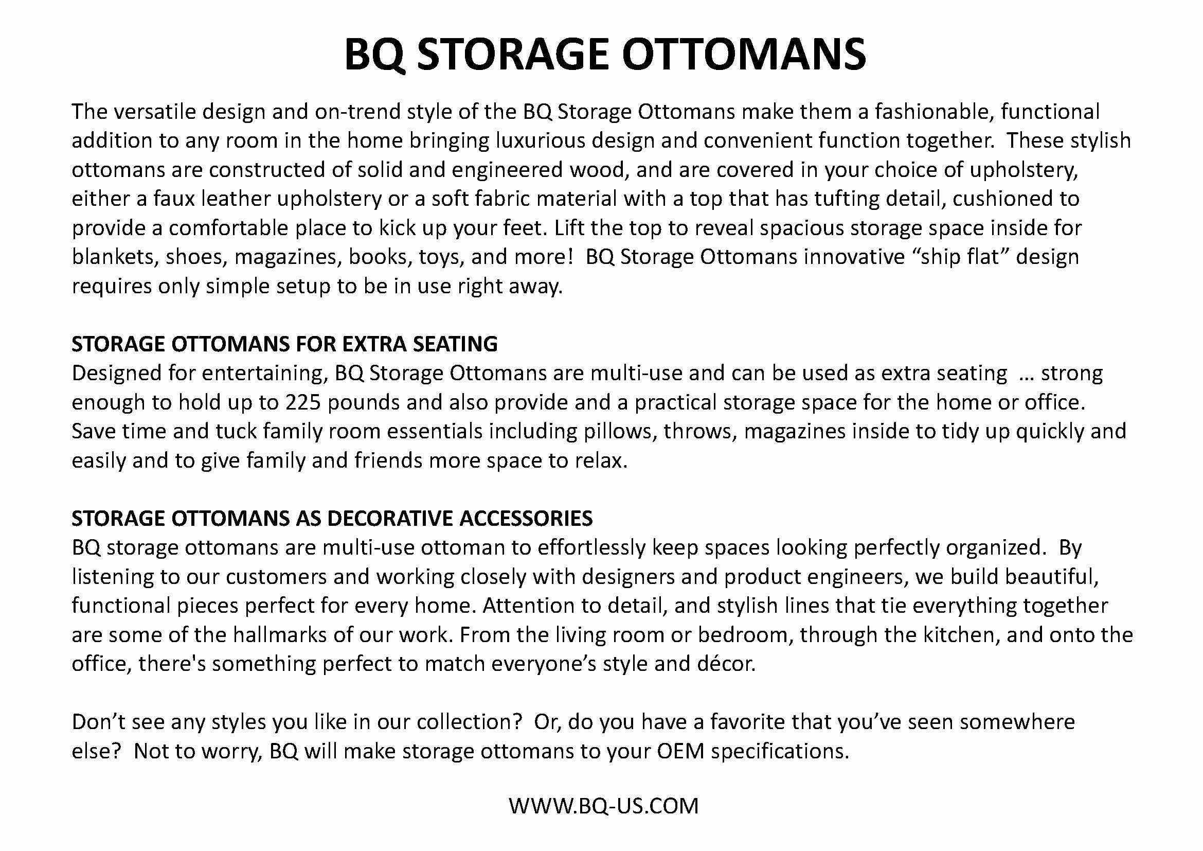 storage ottomans