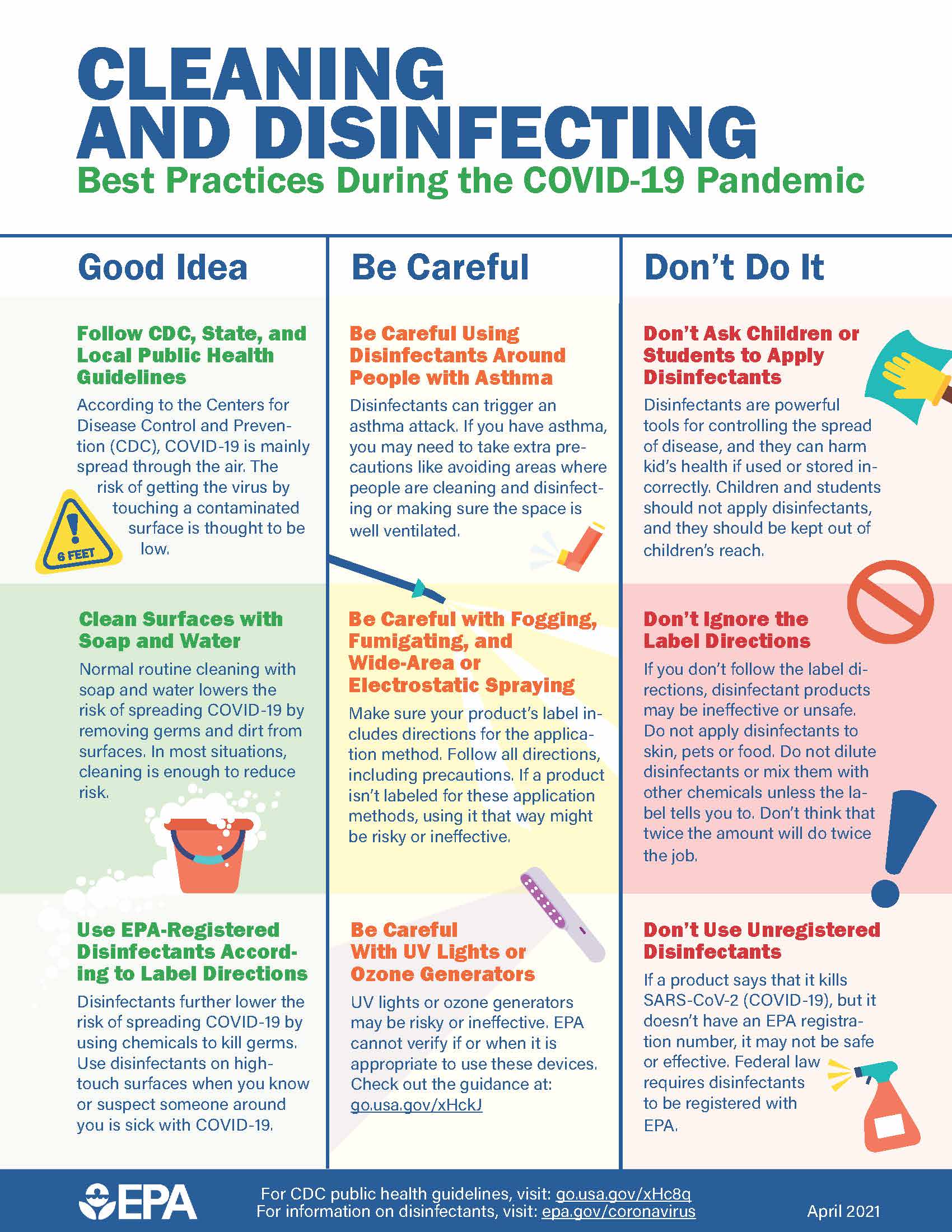 when to disinfect